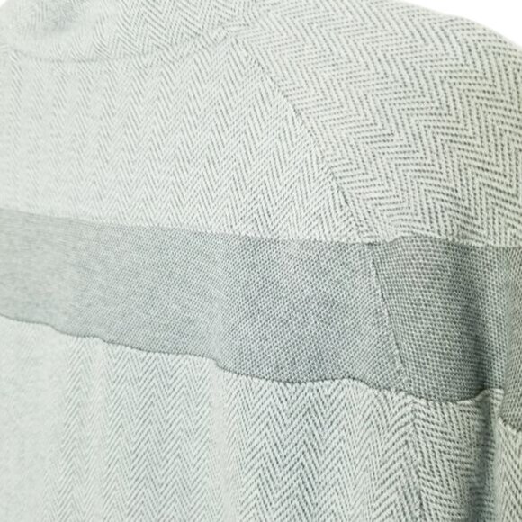 Adidas Men's L Gray & White Full Zip Jacket With Gold Logo‎ Stretchy Lightweight - Picture 10 of 14